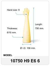 Naturral Rubber Gloves isolator